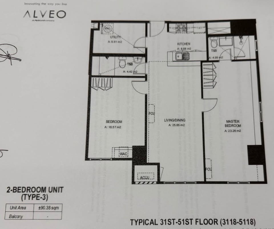 2 Bedroom in Kroma Tower Legaspi Village Makati Condo for Sale Property ID: RT018 — photo 1
